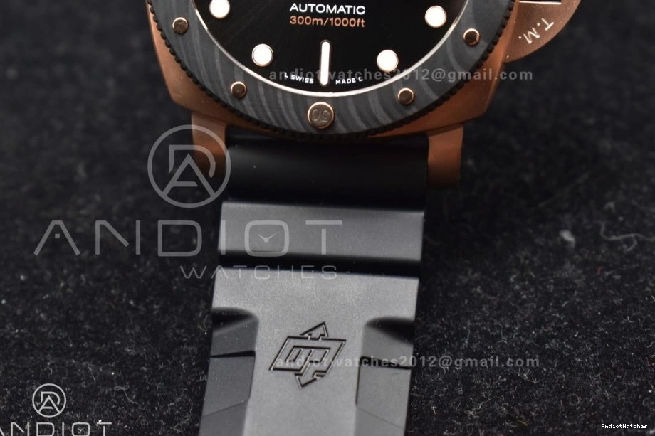 Edition W Black Black Best PAM1070 434 on Rubber 1:1 P Dial Tailored Strap SBF 0514